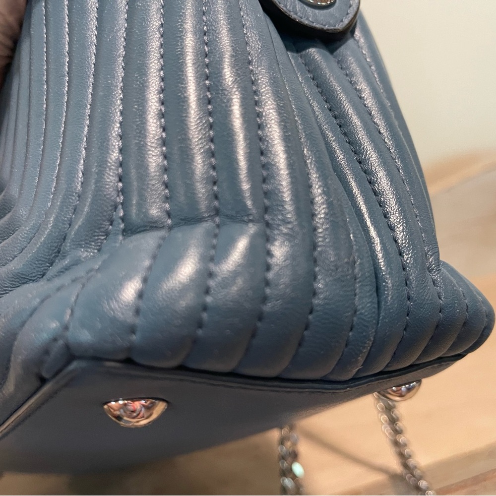 Fendi Dotcom Lambskin medium blue - Picture 8 of 11